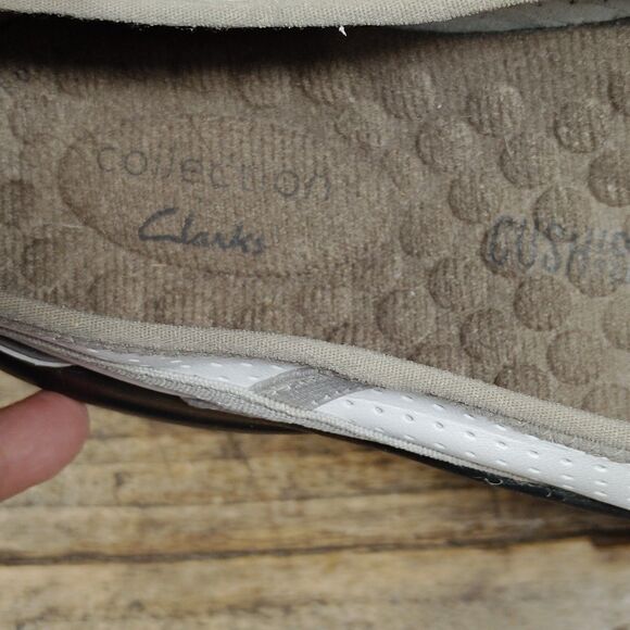 Clarks Privo Shoes 9 M Slip On Ballet Flats White Casual Sneaker Loafer - Picture 8 of 9